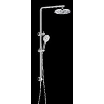 Bella Vista Dual Shower Rails Round shower head, round shower rail.